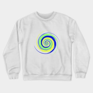 Colorful swirl - blue and green Crewneck Sweatshirt